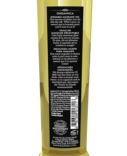 Shunga Organic Kissable Massage Oil - 8.5 Oz Exotic Green Tea
