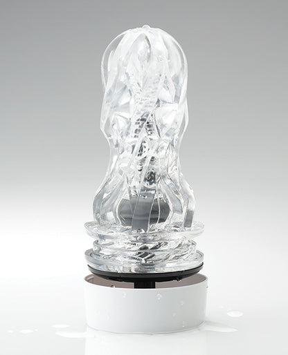 Tenga Aero Dial-operated Suction Control Masturbator - Silver Ring