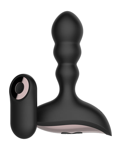 Gender Fluid Shake Anal Vibe W-remote - Black