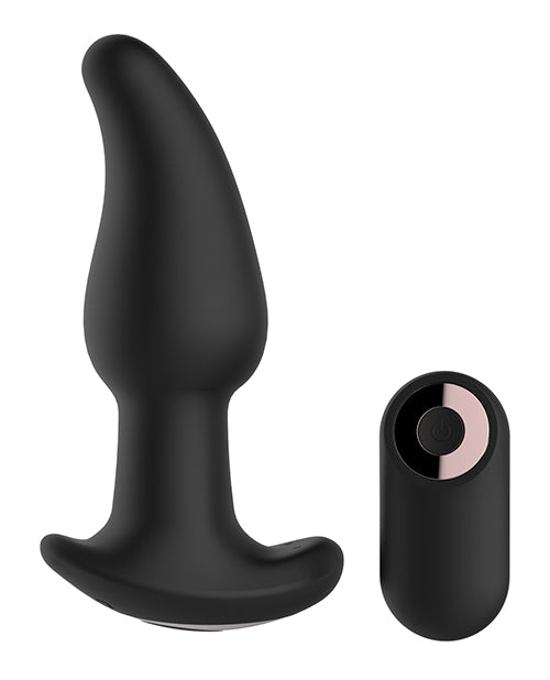 Gender Fluid Twirler Anal Vibe W-remote - Black