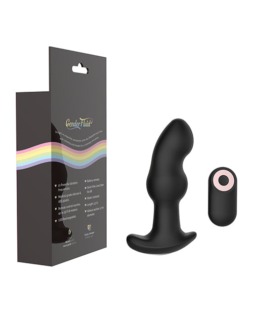 Gender Fluid Frission Anal Vibe W-remote - Black