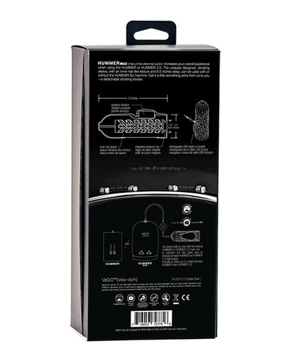 Vedo Hummer Max Rechargeable Vibrating Sleeve - Black Pearl