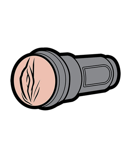 Wood Rocket Sex Toy Stroker Pin - Grey-ivory