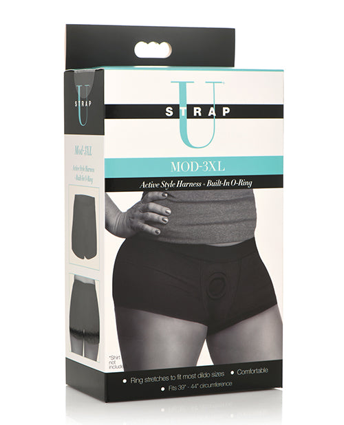 Strap U Mod Active Style Harness W/built In O Ring - Black