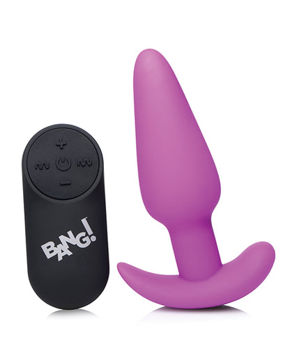 Bang! 21x Vibrating Silicone Butt Plug W/remote