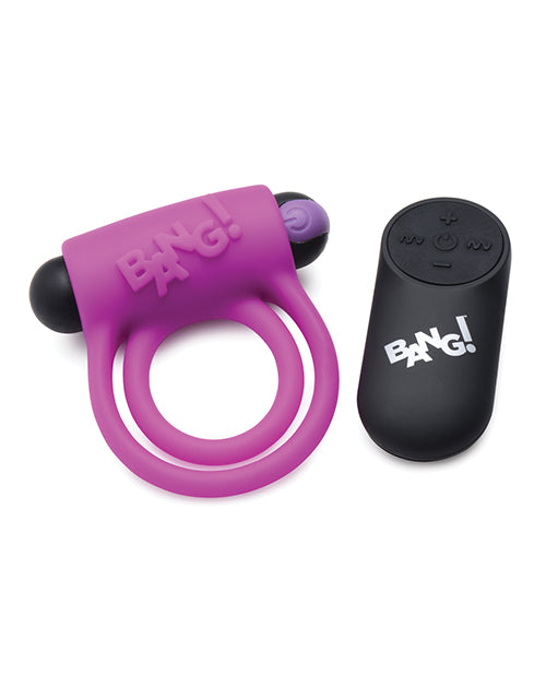 Bang! Vibrating Cock Ring & Bullet W/remote Control