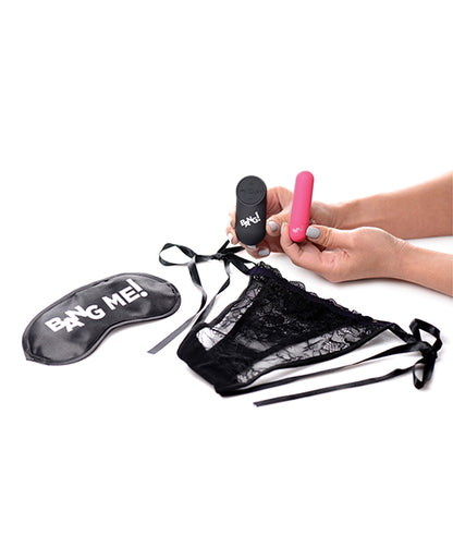 No Eta Bang! Power Panty & Blindfold Kit - Pink