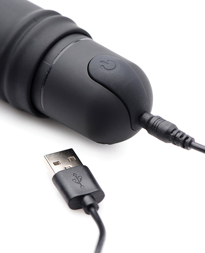 Bang! Xl Bullet & Swirl Silicone Sleeve - Black