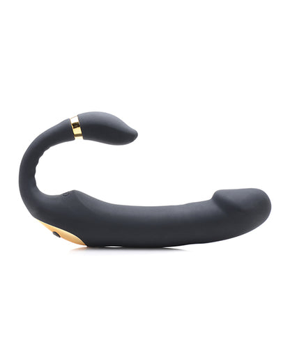 Inmi 10x Pleasure Pose Come Hither Vibe W-poseable Clit Stimulator - Black