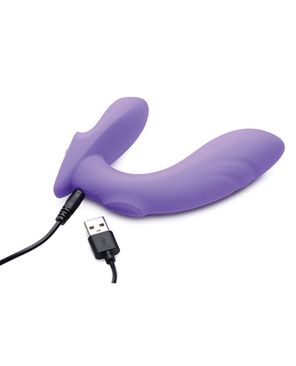 No Eta Inmi 10x G-tap Tapping Silicone G Spot Vibrator - Purple