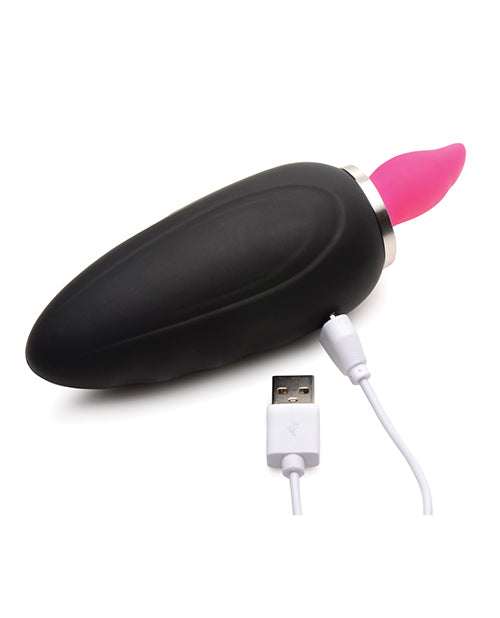 Inmi Shegasm Lickgasm Mini 10x Licking & Sucking Stimulator - Black-pink