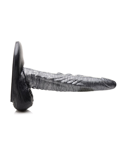 No Eta Creature Cocks The Gargoyle Rock Hard Silicone Dildo - Silver-black