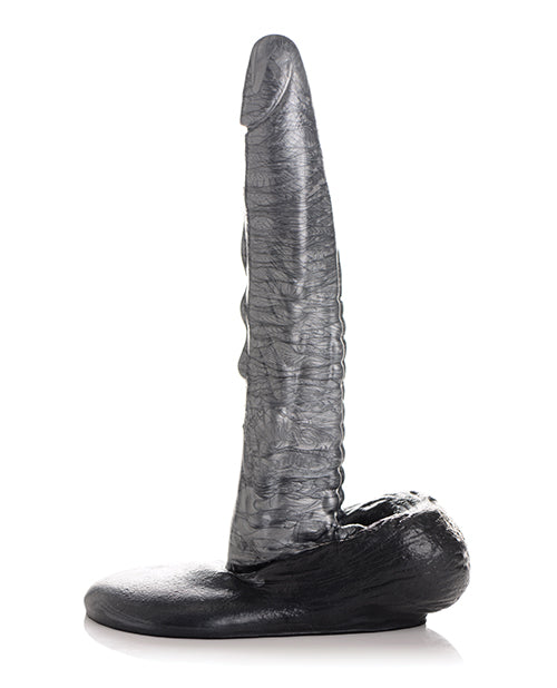 No Eta Creature Cocks The Gargoyle Rock Hard Silicone Dildo - Silver-black
