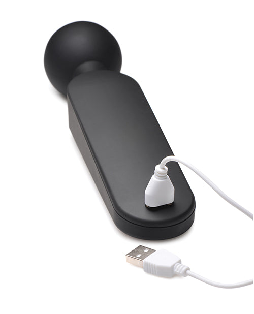 Master Series Thunder Wand 72x Silicone Heating Wand Massager - Black