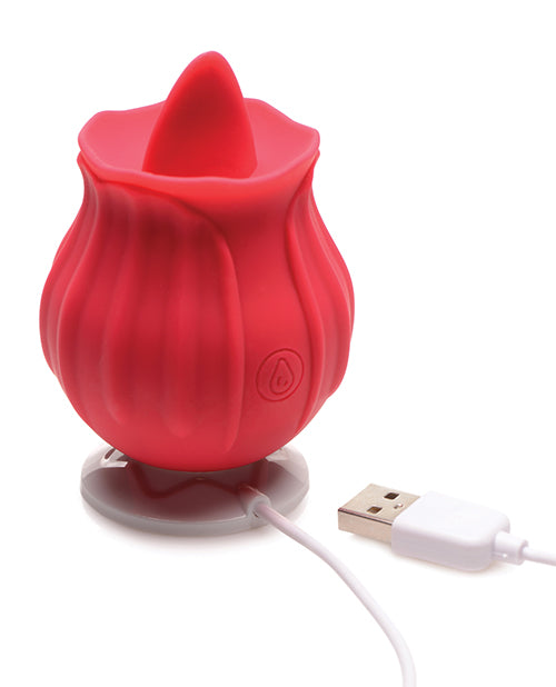 Inmi Bloomgasm Wild Violet 10x Licking Stimulator - Red
