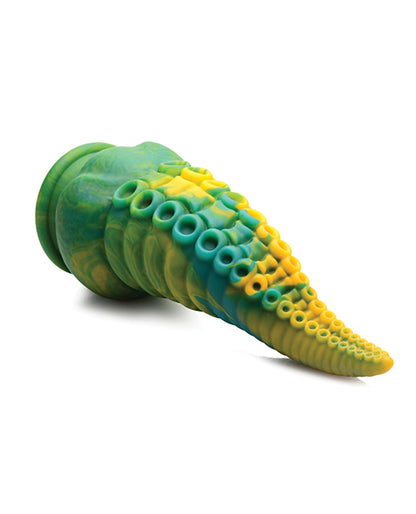 No Eta Creature Cocks Monstropus Tentacled Monster Silicone Dildo - Green-yellow