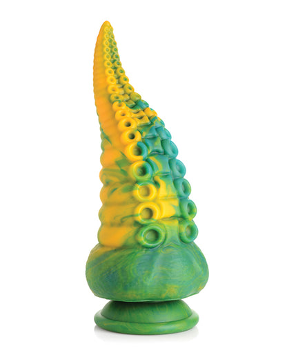 No Eta Creature Cocks Monstropus Tentacled Monster Silicone Dildo - Green-yellow