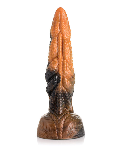 No Eta Creature Cocks Ravager Rippled Tentacle Silicone Dildo  - Orange-black