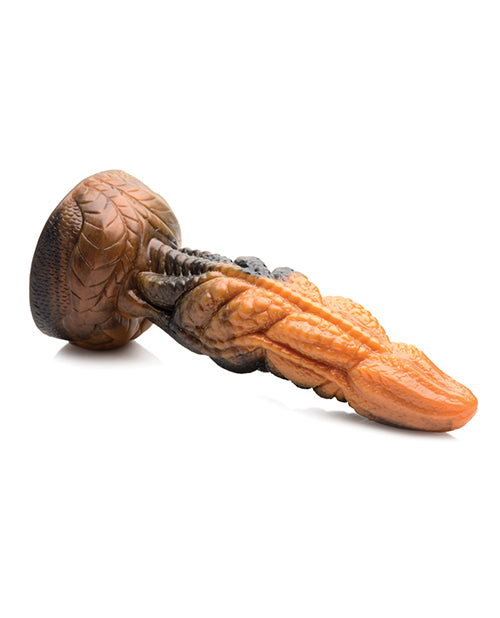 No Eta Creature Cocks Ravager Rippled Tentacle Silicone Dildo  - Orange-black