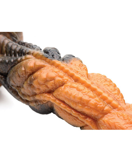 No Eta Creature Cocks Ravager Rippled Tentacle Silicone Dildo  - Orange-black