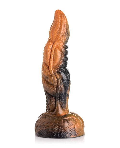 No Eta Creature Cocks Ravager Rippled Tentacle Silicone Dildo  - Orange-black