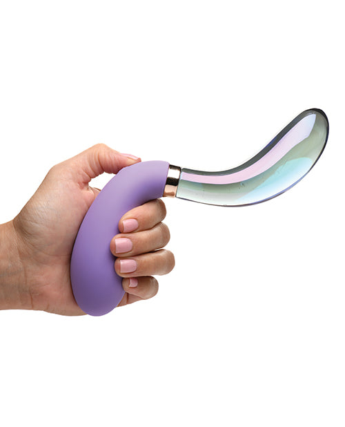 Prisms Vibra-glass 10x Dual Ended Wavy Silicone-glass Vibrator - Pari