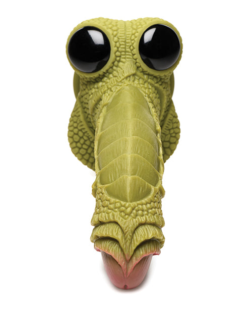 Creature Cocks Swamp Monster Scaly Silicone Dildo - Green