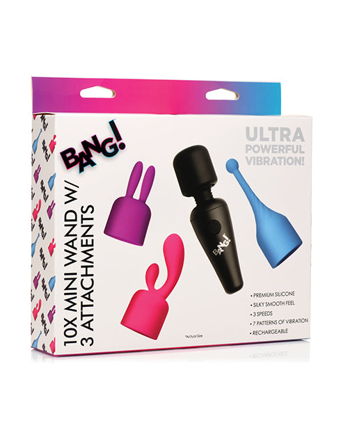 Bang! 10x Mini Wand W-3 Attachments - Asst. Colors