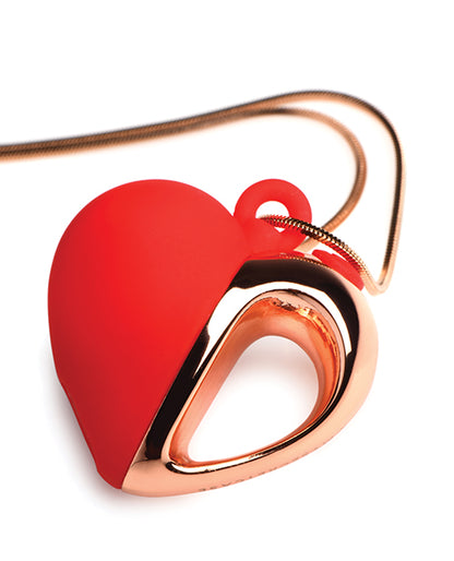 Charmed 10x Vibrating Silicone Heart Necklace