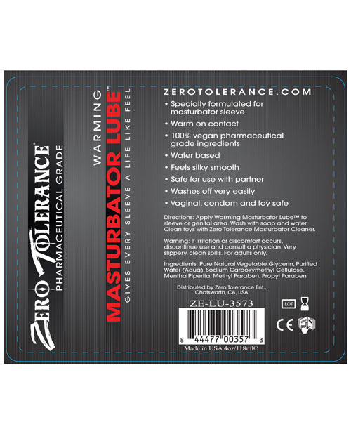 Zero Tolerance Warming Masturbator Lube