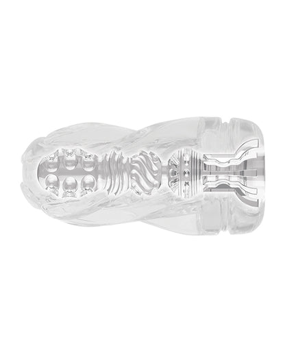 Zero Tolerance Swirl Stroker - Clear-blue