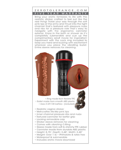 Zero Tolerance Pop On The Go Stroker