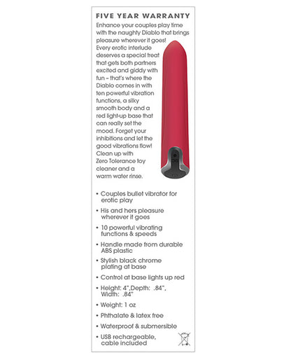 Zero Tolerance Diablo Bullet - Red-black
