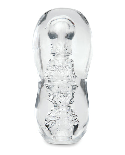 Zolo Gripz Dotted Stroker - Clear
